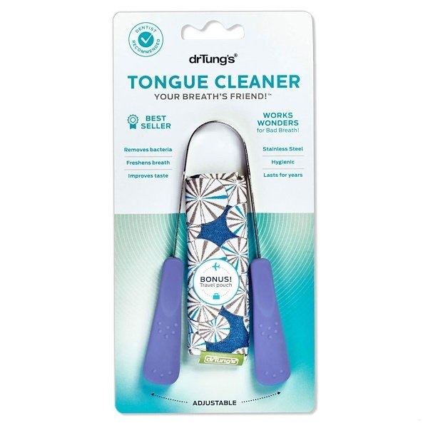 【凑单品】Dr. Tung's 舌头清洁器 可调节 1个装 $6.4（约45元）